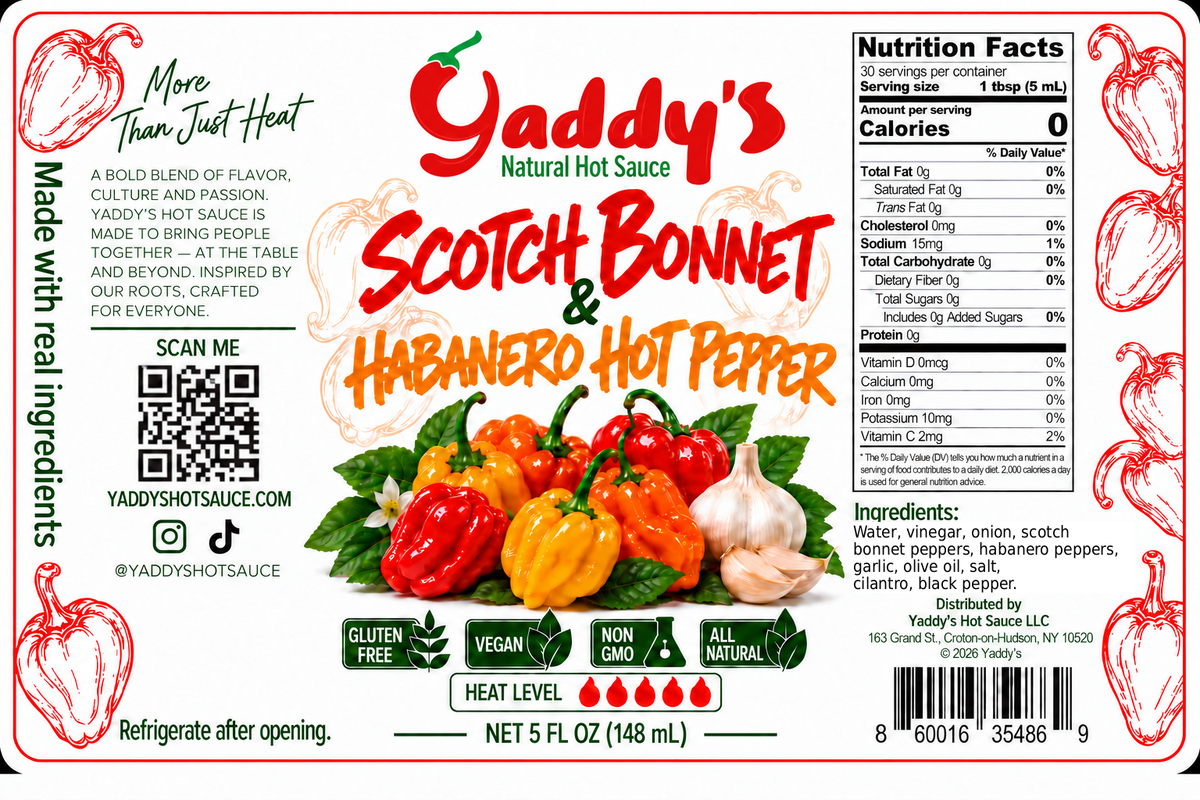 Scotch Bonnet & Habanero Hot sauce